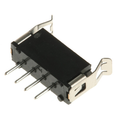 HARWIN Datamate L-Tek Series Straight Through Hole PCB Header, 4 Contact(s), 2.0mm Pitch, 1 Row(s), Shrouded