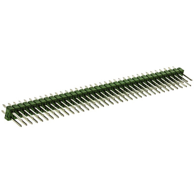 TE Connectivity AMPMODU MOD II Series Straight Through Hole Pin Header, 72 Contact(s), 2.54mm Pitch, 2 Row(s),
