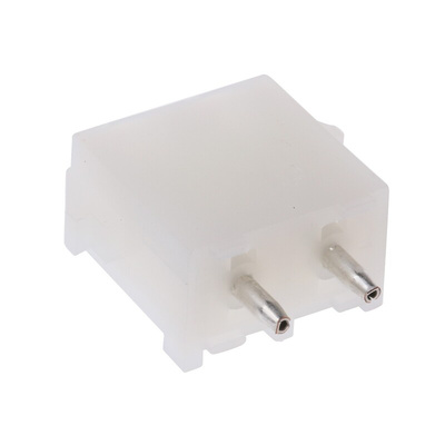 TE Connectivity Universal MATE-N-LOK Series Straight Through Hole PCB Header, 2 Contact(s), 6.35mm Pitch, 1 Row(s),