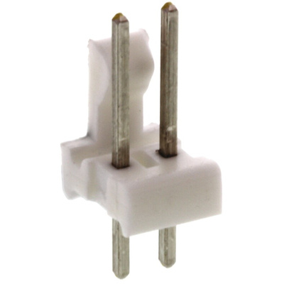 TE Connectivity MTA-100 Series Straight Through Hole Pin Header, 2 Contact(s), 2.54mm Pitch, 1 Row(s), Unshrouded