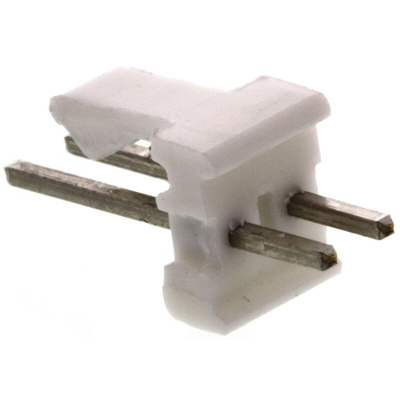 TE Connectivity MTA-100 Series Straight Through Hole Pin Header, 2 Contact(s), 2.54mm Pitch, 1 Row(s), Unshrouded