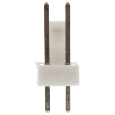 TE Connectivity MTA-100 Series Straight Through Hole Pin Header, 2 Contact(s), 2.54mm Pitch, 1 Row(s), Unshrouded