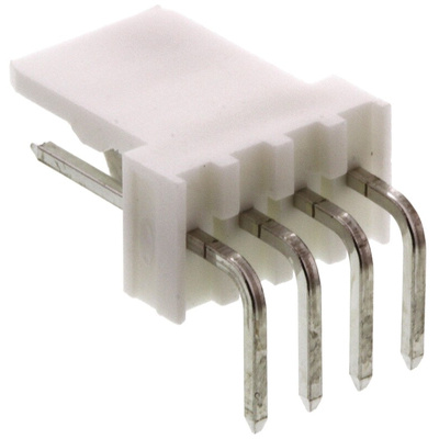 Molex KK 254 Series Right Angle Through Hole Pin Header, 4 Contact(s), 2.54mm Pitch, 1 Row(s), Unshrouded