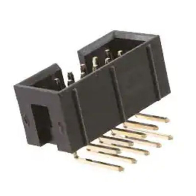 RS PRO Right Angle PCB Header, 10 Contact(s), 2.54mm Pitch, 2 Row(s), Shrouded