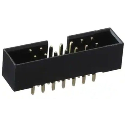 RS PRO Vertical PCB Header, 14 Contact(s), 2.54mm Pitch, 2 Row(s), Shrouded