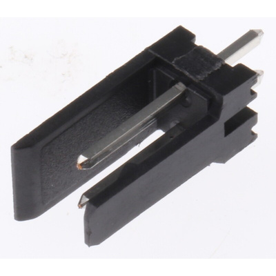 Stelvio Kontek 475 Series Straight Through Hole PCB Header, 2 Contact(s), 2.54mm Pitch, 1 Row(s), Shrouded