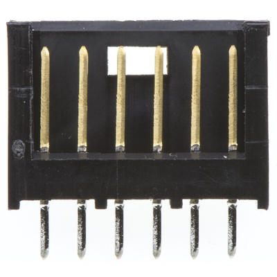 TE Connectivity AMPMODU MOD II Series Straight Through Hole PCB Header, 6 Contact(s), 2.54mm Pitch, 1 Row(s), Shrouded