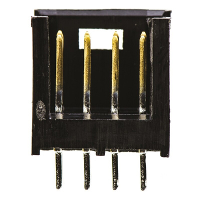 TE Connectivity AMPMODU MOD II Series Straight Through Hole PCB Header, 8 Contact(s), 2.54mm Pitch, 2 Row(s), Shrouded