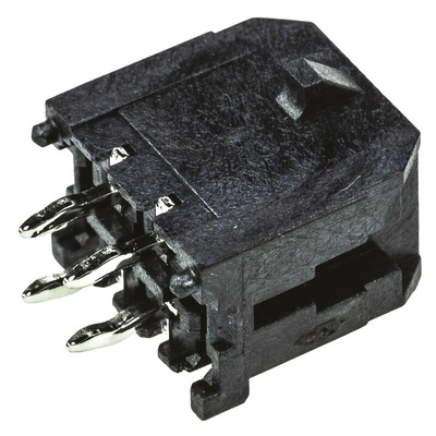 Molex Micro-Fit 3.0 Series Straight Through Hole PCB Header, 4 Contact(s), 3.0mm Pitch, 2 Row(s), Shrouded