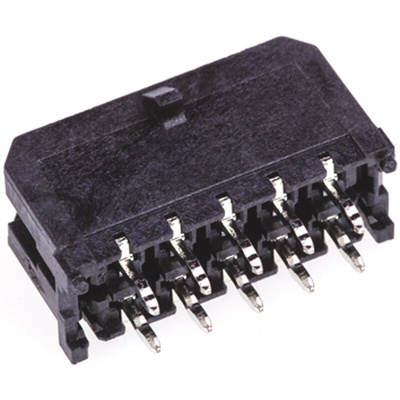 Molex Micro-Fit 3.0 Series Straight Through Hole PCB Header, 10 Contact(s), 3.0mm Pitch, 2 Row(s), Shrouded
