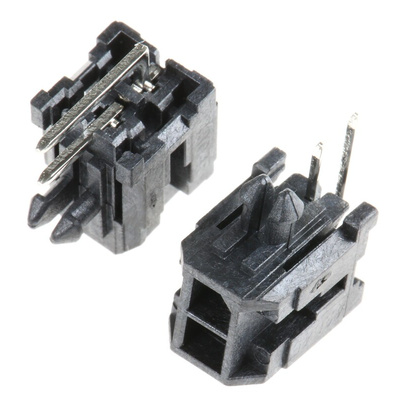 Molex 43045 Series Straight Through Hole PCB Header, 2 Contact(s), 3mm Pitch, 1 Row(s), Shrouded