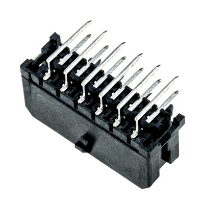Molex Micro-Fit 3.0 Series Right Angle Through Hole PCB Header, 12 Contact(s), 3.0mm Pitch, 2 Row(s), Shrouded