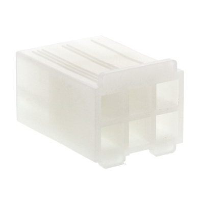 Molex STANDARD .093" Series Straight Free Hanging Housing Plug, 6 Contact(s), 6.7mm Pitch, 2 Row(s)