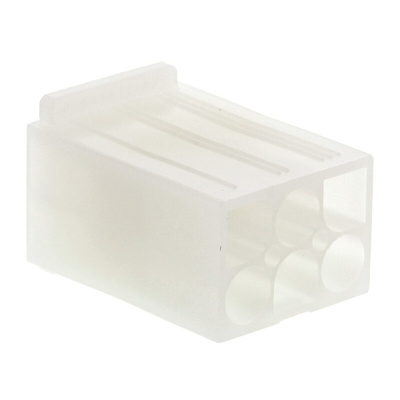 Molex STANDARD .093" Series Straight Free Hanging Housing Plug, 6 Contact(s), 6.7mm Pitch, 2 Row(s)