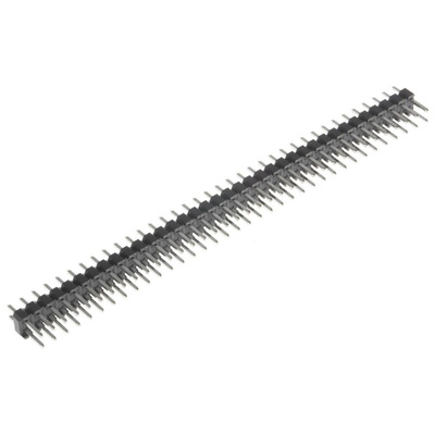 RS PRO Straight Through Hole Pin Header, 72 Contact(s), 2.54mm Pitch, 2 Row(s), Unshrouded