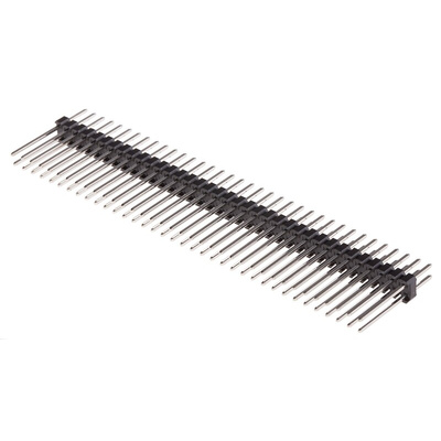 RS PRO Straight Through Hole Pin Header, 72 Contact(s), 2.54mm Pitch, 2 Row(s), Unshrouded