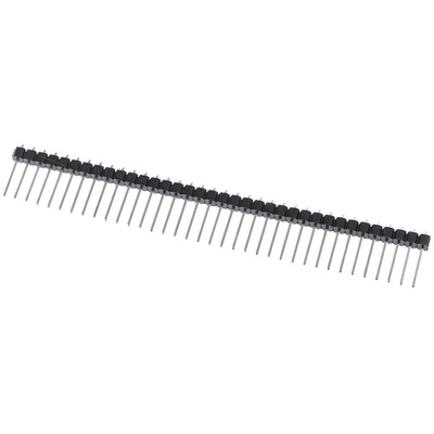 RS PRO Right Angle Through Hole Pin Header, 36 Contact(s), 2.54mm Pitch, 1 Row(s), Unshrouded