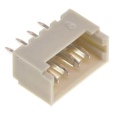 Molex PicoBlade Series Straight Through Hole PCB Header, 4 Contact(s), 1.25mm Pitch, 1 Row(s), Shrouded