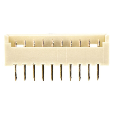 Molex PicoBlade Series Straight Through Hole PCB Header, 10 Contact(s), 1.25mm Pitch, 1 Row(s), Shrouded