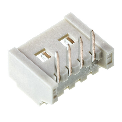 Molex PicoBlade Series Right Angle Through Hole PCB Header, 4 Contact(s), 1.25mm Pitch, 1 Row(s), Shrouded