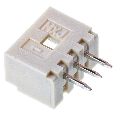 Molex PicoBlade Series Straight Through Hole PCB Header, 3 Contact(s), 1.25mm Pitch, 1 Row(s), Shrouded