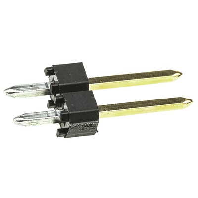 Molex C-Grid III Series Straight Through Hole Pin Header, 2 Contact(s), 2.54mm Pitch, 1 Row(s), Unshrouded