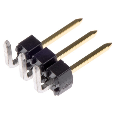 Molex C-Grid III Series Right Angle Through Hole Pin Header, 3 Contact(s), 2.54mm Pitch, 1 Row(s), Unshrouded