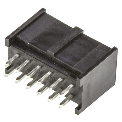 Molex C-Grid III Series Straight Through Hole PCB Header, 12 Contact(s), 2.54mm Pitch, 2 Row(s), Shrouded