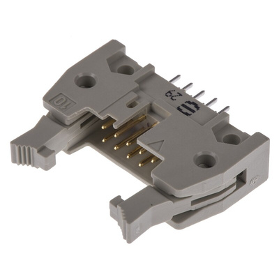 HARTING SEK 18 Series Straight Through Hole PCB Header, 10 Contact(s), 2.54mm Pitch, 2 Row(s), Shrouded