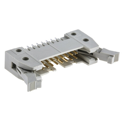 HARTING SEK 18 Series Straight Through Hole PCB Header, 16 Contact(s), 2.54mm Pitch, 2 Row(s), Shrouded