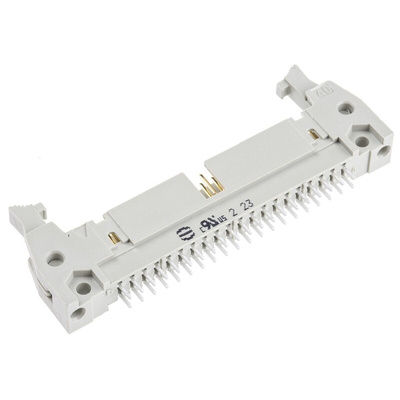 HARTING SEK 18 Series Straight Through Hole PCB Header, 40 Contact(s), 2.54mm Pitch, 2 Row(s), Shrouded