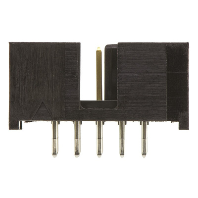 TE Connectivity AMP-LATCH Series, 2.54mm Pitch, 10 Way 2 Row Shrouded Straight PCB Header, Through Hole
