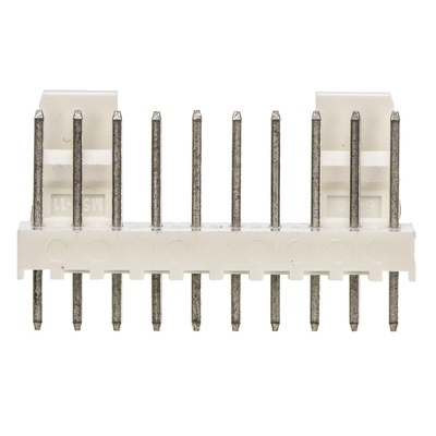 Molex KK 254 Series Straight Through Hole Pin Header, 10 Contact(s), 2.54mm Pitch, 1 Row(s), Unshrouded