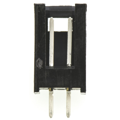 TE Connectivity AMPMODU MOD II Series Straight Through Hole PCB Header, 2 Contact(s), 2.54mm Pitch, 1 Row(s), Shrouded