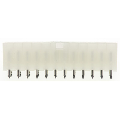 Molex Mini-Fit Jr. Series Straight Through Hole PCB Header, 24 Contact(s), 4.2mm Pitch, 2 Row(s), Shrouded