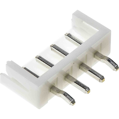 JST EH Series Straight Through Hole PCB Header, 4 Contact(s), 2.5mm Pitch, 1 Row(s), Shrouded