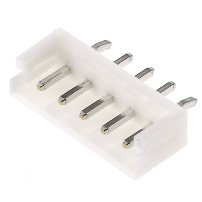 JST EH Series Straight Through Hole PCB Header, 5 Contact(s), 2.5mm Pitch, 1 Row(s), Shrouded