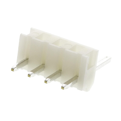 JST NH Series Straight Through Hole Pin Header, 4 Contact(s), 2.5mm Pitch, 1 Row(s), Unshrouded