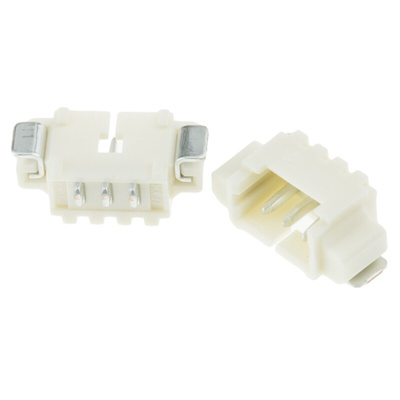 Molex PicoBlade Series Right Angle Surface Mount PCB Header, 3 Contact(s), 1.25mm Pitch, 1 Row(s), Shrouded