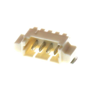 Molex PicoBlade Series Right Angle Surface Mount PCB Header, 4 Contact(s), 1.25mm Pitch, 1 Row(s), Shrouded