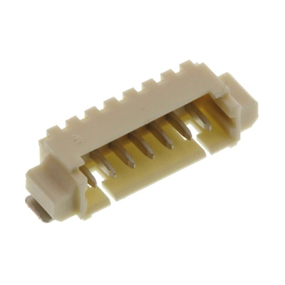 Molex PicoBlade Series Right Angle Surface Mount PCB Header, 7 Contact(s), 1.25mm Pitch, 1 Row(s), Shrouded