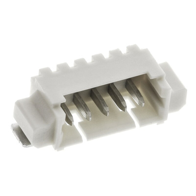 Molex PicoBlade Series Right Angle Surface Mount PCB Header, 5 Contact(s), 1.25mm Pitch, 1 Row(s), Shrouded