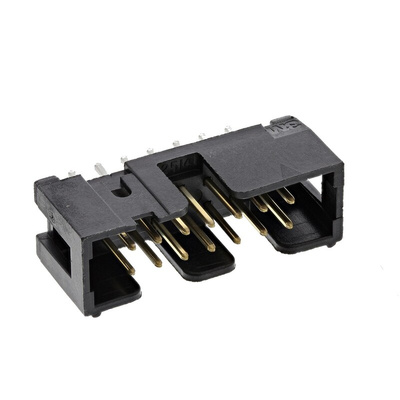 3M 2500 Series Straight Through Hole PCB Header, 14 Contact(s), 2.54mm Pitch, 2 Row(s), Shrouded