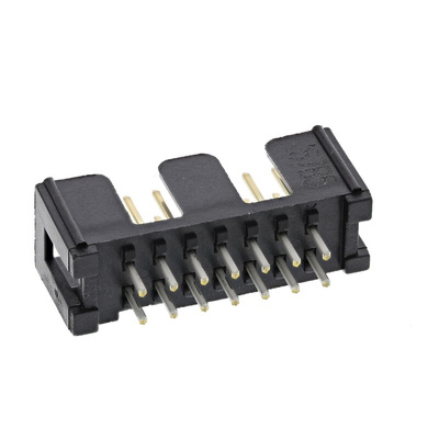 3M 2500 Series Straight Through Hole PCB Header, 14 Contact(s), 2.54mm Pitch, 2 Row(s), Shrouded