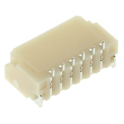 JST SH Series Straight Surface Mount PCB Header, 6 Contact(s), 1.0mm Pitch, 1 Row(s), Shrouded