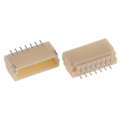 JST SH Series Right Angle Surface Mount PCB Header, 7 Contact(s), 1.0mm Pitch, 1 Row(s), Shrouded
