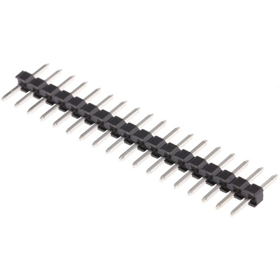 HARWIN M22 Series Straight Through Hole Pin Header, 18 Contact(s), 2.0mm Pitch, 1 Row(s), Unshrouded