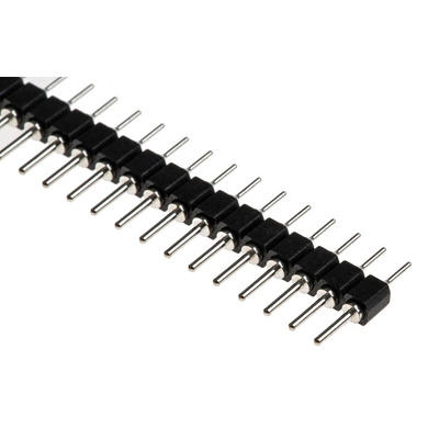 HARWIN D01-99 Series Straight Through Hole Pin Header, 32 Contact(s), 2.54mm Pitch, 1 Row(s), Unshrouded