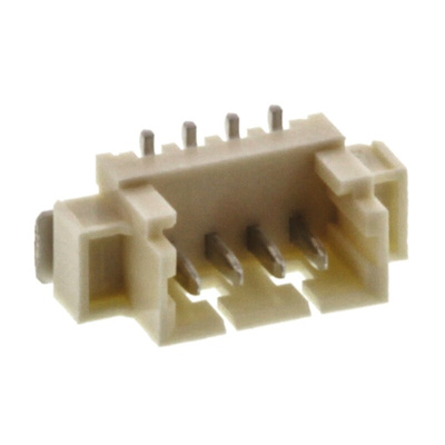 Molex PicoBlade Series Straight Surface Mount PCB Header, 4 Contact(s), 1.25mm Pitch, 1 Row(s), Shrouded