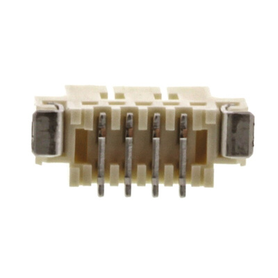 Molex PicoBlade Series Straight Surface Mount PCB Header, 4 Contact(s), 1.25mm Pitch, 1 Row(s), Shrouded